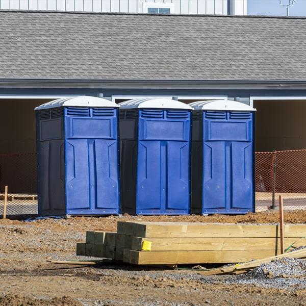 Heavy-duty construction site porta potty in Batavia, New York