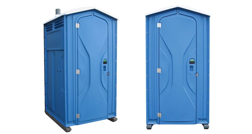 Long-term porta potty units on site in Batavia, New York